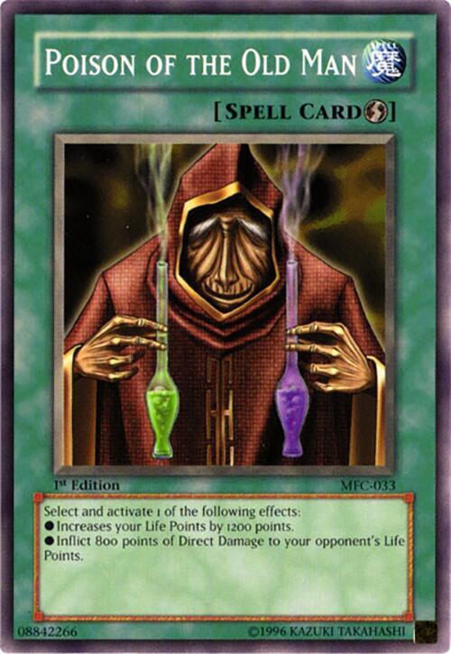 Poison of the Old Man MFC-033 card from Magician's Force