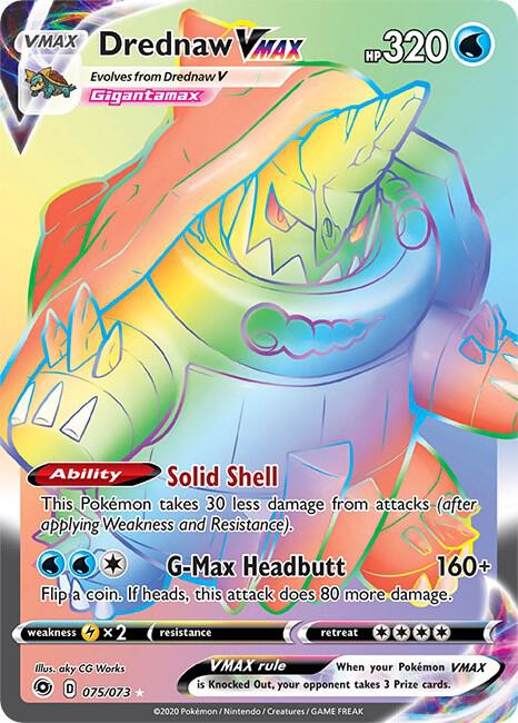 Drednaw VMAX (Secret) 75/73 card from Champion's Path