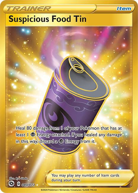 Suspicious Food Tin (Secret) 80/73 card from Champion's Path