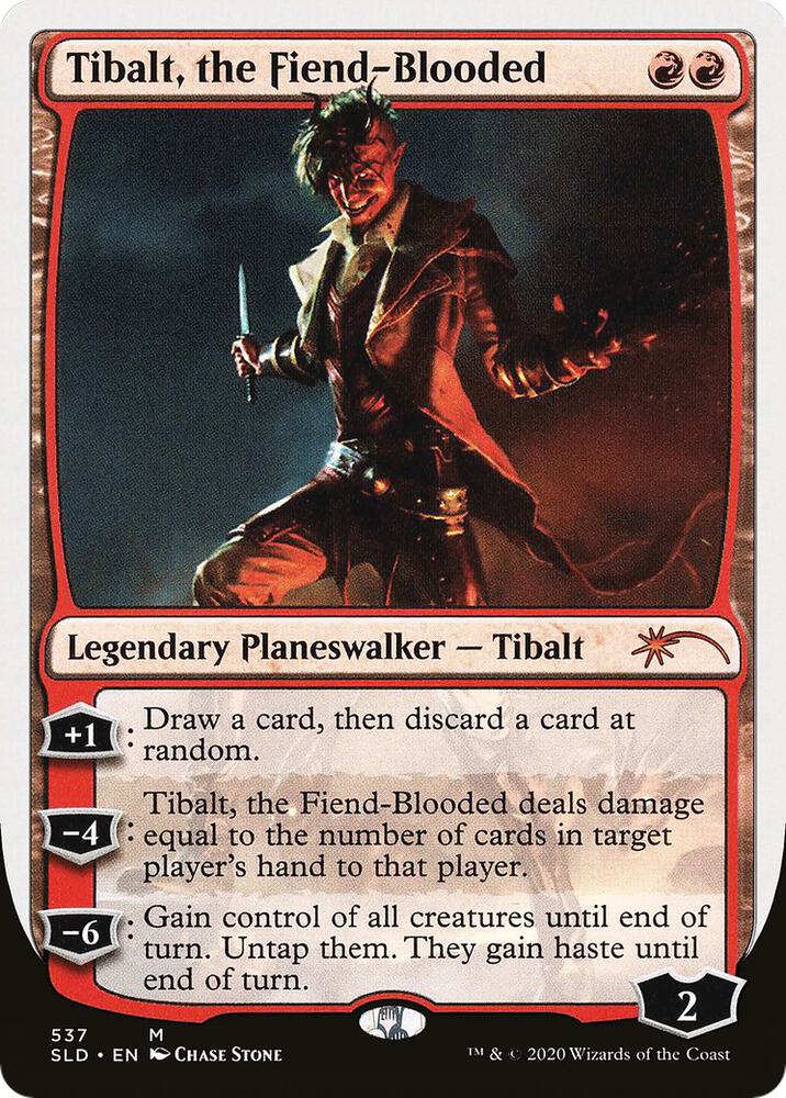 Tibalt, the Fiend-Blooded (WB) 537 card from Secret Lair Drop Series