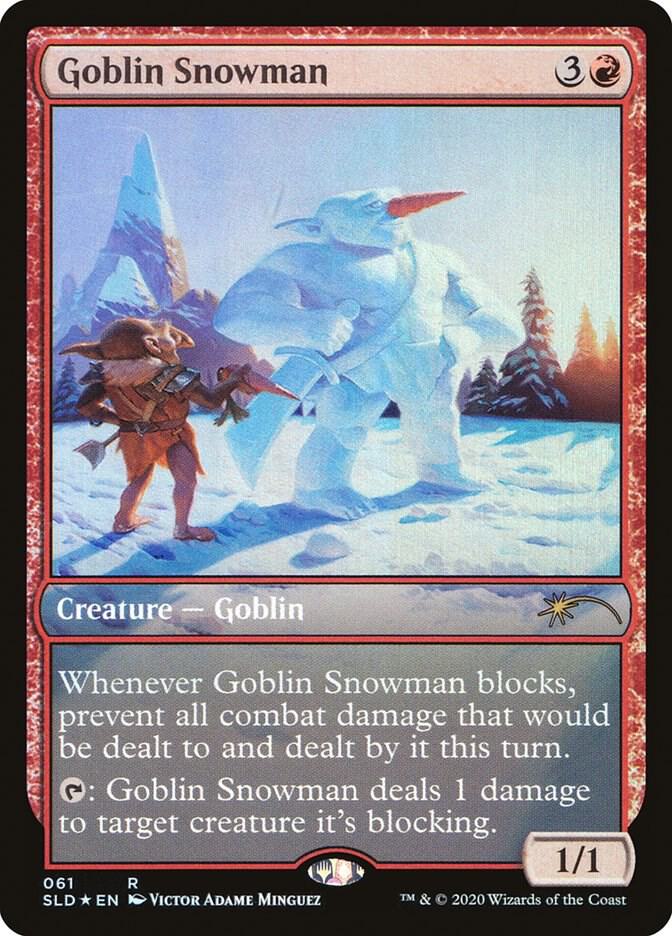 Goblin Snowman 61 card from Secret Lair Drop Series