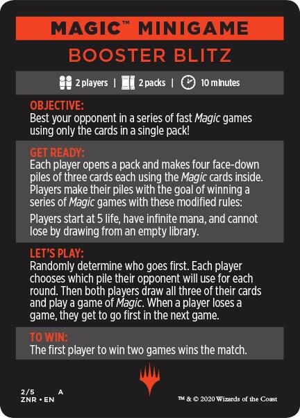 Magic Minigame: Booster Blitz 2 card from Zendikar Rising