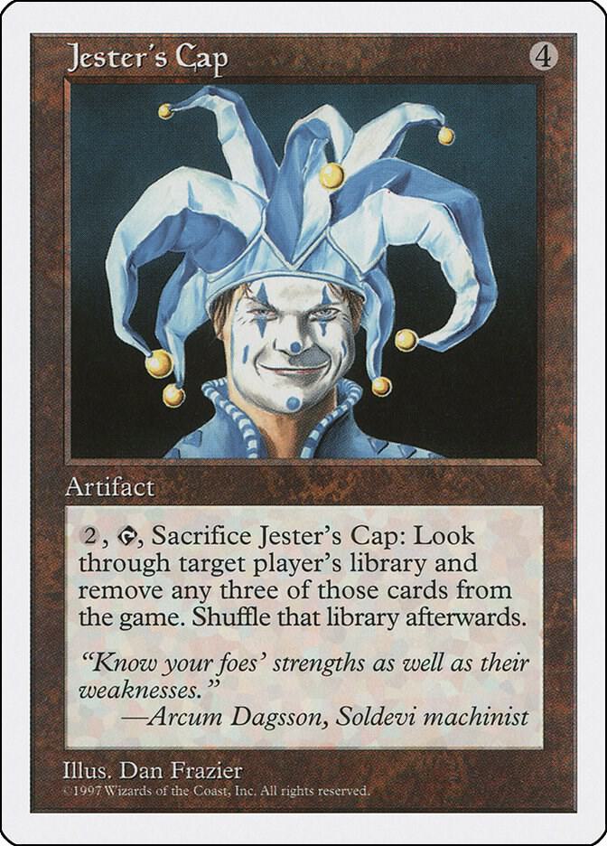 Jester's Cap card from Fifth Edition