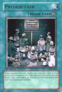 Prohibition PSV-039 card from Pharaoh's Servant