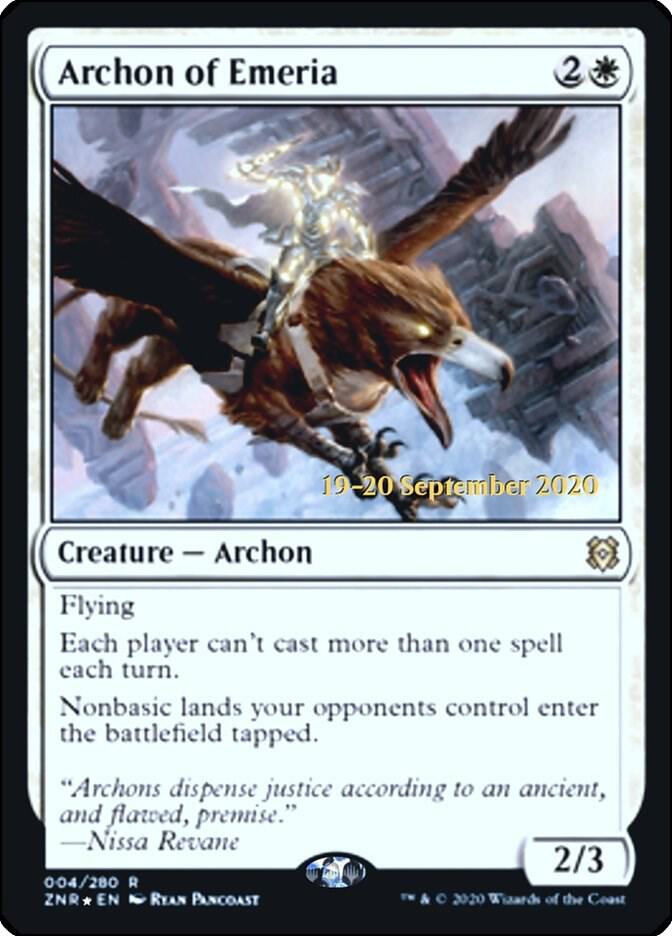 Archon of Emeria 4 card from Prerelease Cards