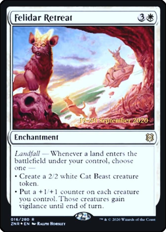 Felidar Retreat 16 card from Prerelease Cards