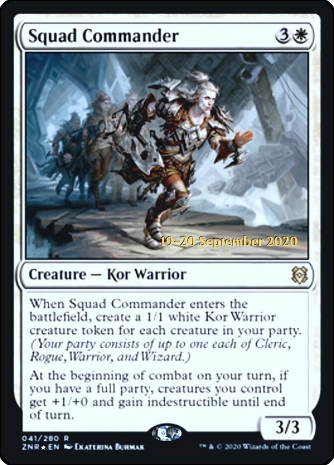 Squad Commander 41 card from Prerelease Cards