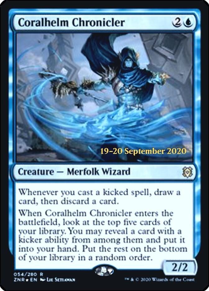 Coralhelm Chronicler 54 card from Prerelease Cards