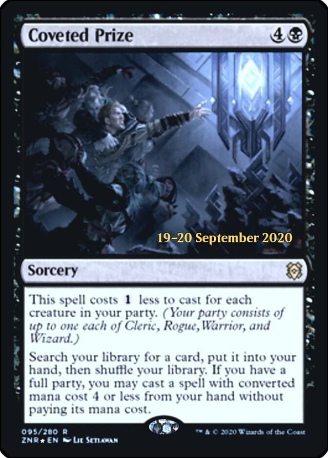 Coveted Prize 95 card from Prerelease Cards