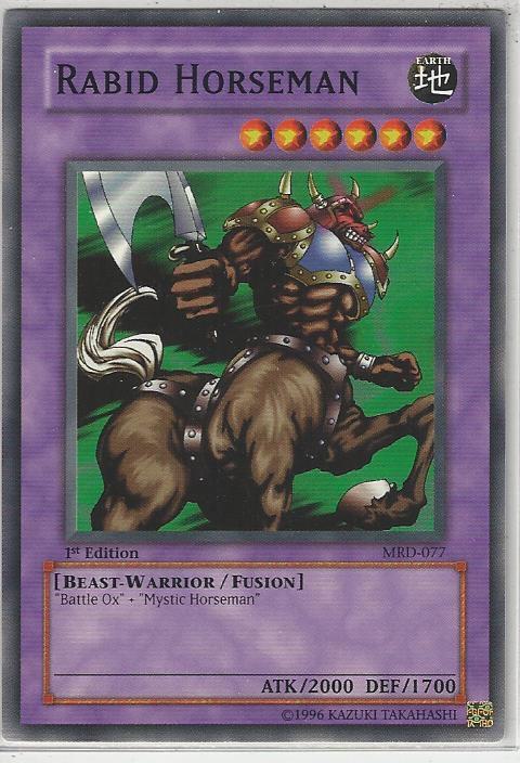 Rabid Horseman MRD-077 card from Metal Raiders