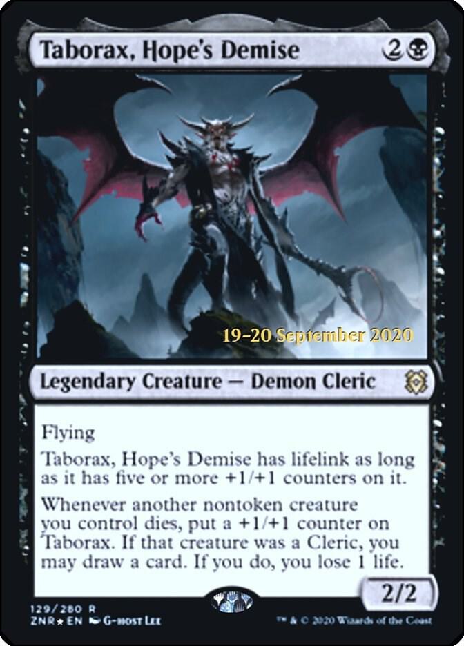 Taborax, Hope's Demise 129 card from Prerelease Cards