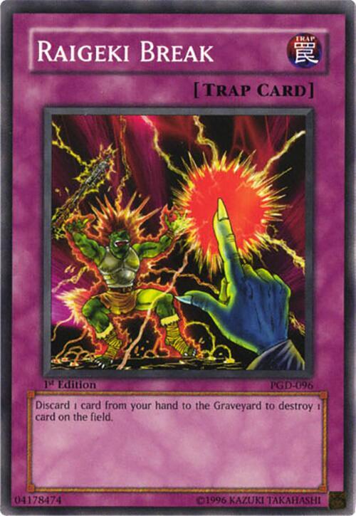 Raigeki Break PGD-096 card from Pharaonic Guardian