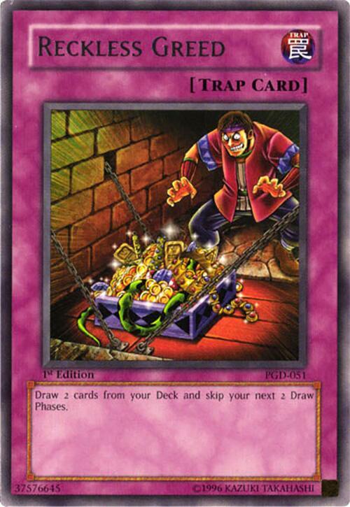 Reckless Greed PGD-051 card from Pharaonic Guardian