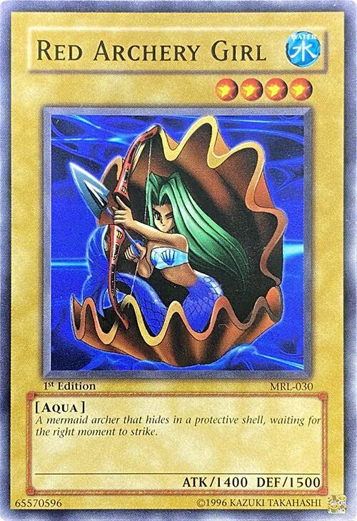 Red Archery Girl MRL-030 card from Magic Ruler