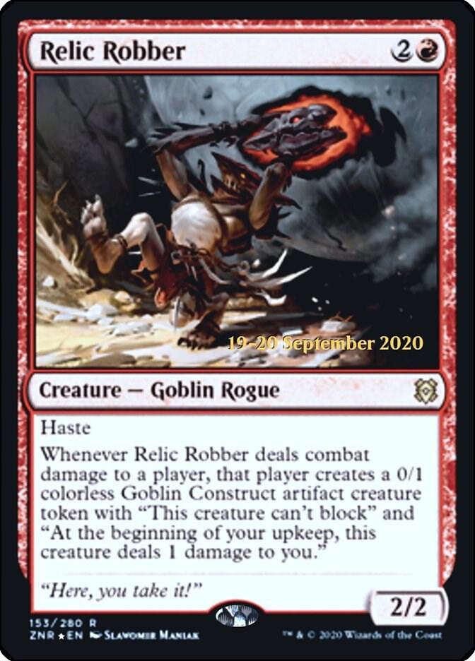 Relic Robber 153 card from Prerelease Cards