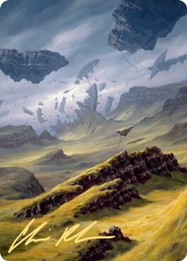 Plains Art Card (9/81) (Gold-Stamped Signature) card from Art Series: Zendikar Rising