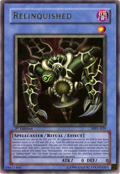 Relinquished MRL-029 card from Magic Ruler