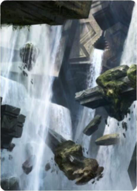 Island Art Card (10/81) card from Art Series: Zendikar Rising
