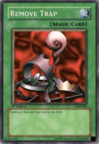 Remove Trap LOB-060 card from The Legend of Blue Eyes White Dragon