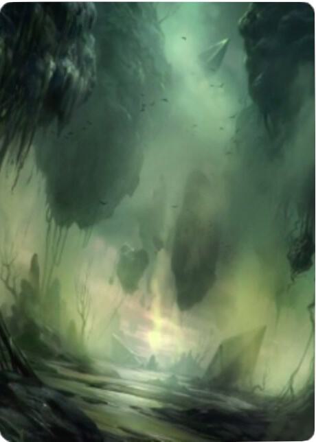 Swamp Art Card (13/81) card from Art Series: Zendikar Rising