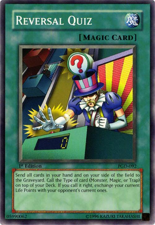 Reversal Quiz PGD-092 card from Pharaonic Guardian