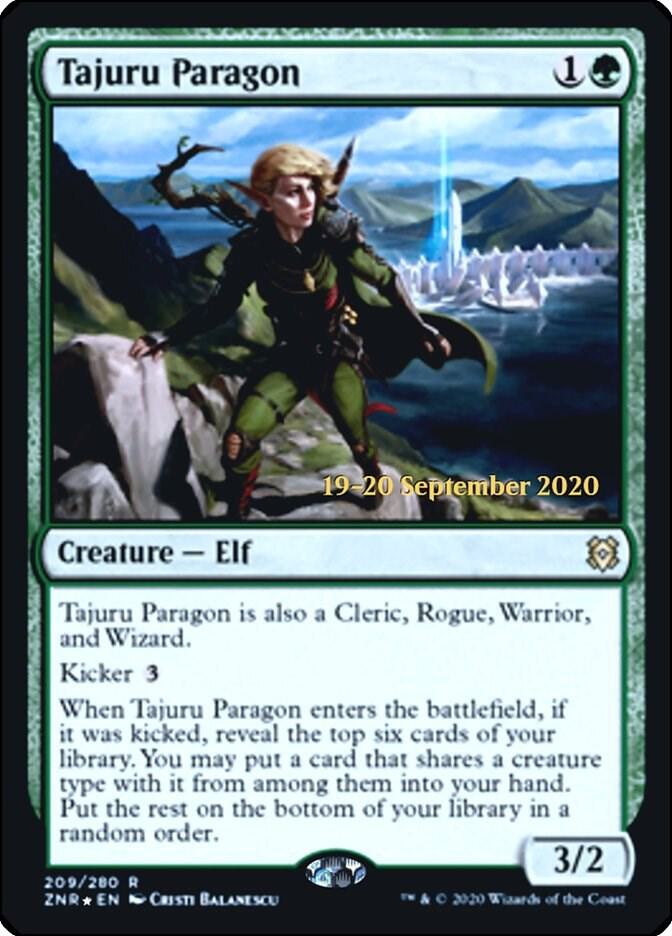 Tajuru Paragon 209 card from Prerelease Cards