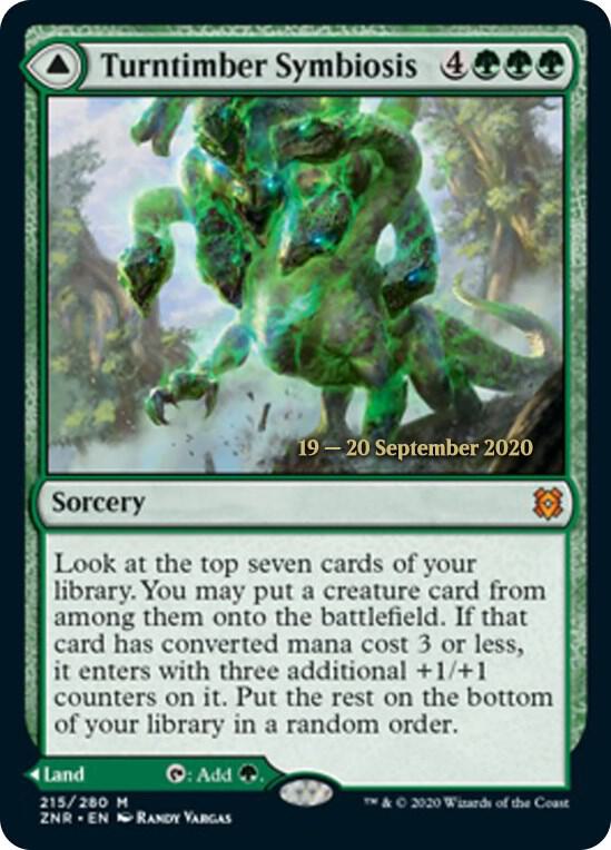 Turntimber Symbiosis 215 card from Prerelease Cards
