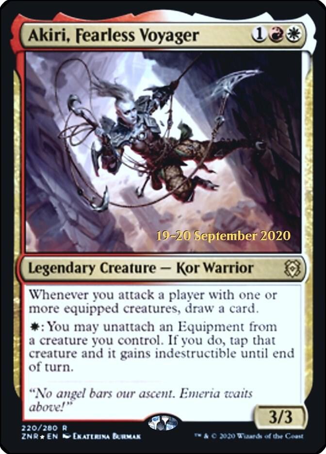 Akiri, Fearless Voyager 220 card from Prerelease Cards
