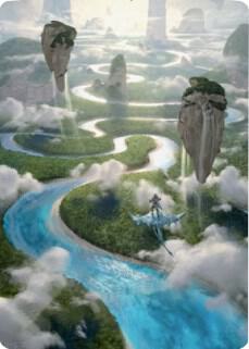 Clearwater Pathway Art Card 25 card from Art Series: Zendikar Rising