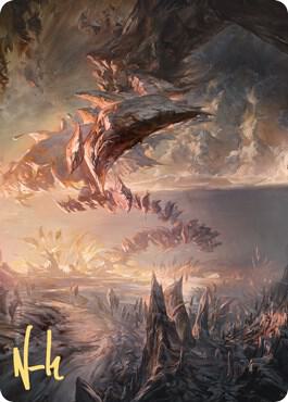 Needleverge Pathway Art Card (Gold-Stamped Signature) 27 card from Art Series: Zendikar Rising