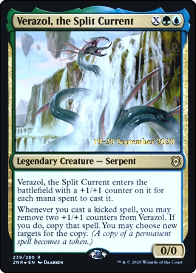 Verazol, the Split Current 239 card from Prerelease Cards