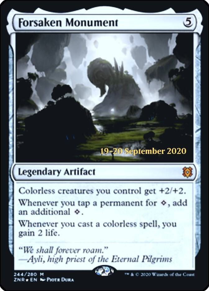 Forsaken Monument 244 card from Prerelease Cards