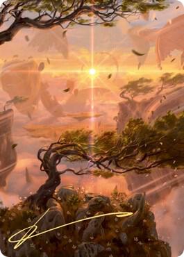 Windswept Heath Art Card (Gold-Stamped Signature) 30 card from Art Series: Zendikar Rising