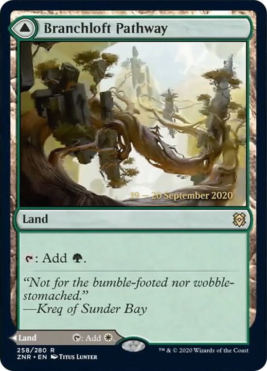Branchloft Pathway 258 card from Prerelease Cards