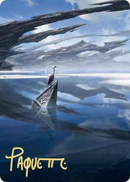 Seachrome Coast Art Card (Gold-Stamped Signature) 31 card from Art Series: Zendikar Rising