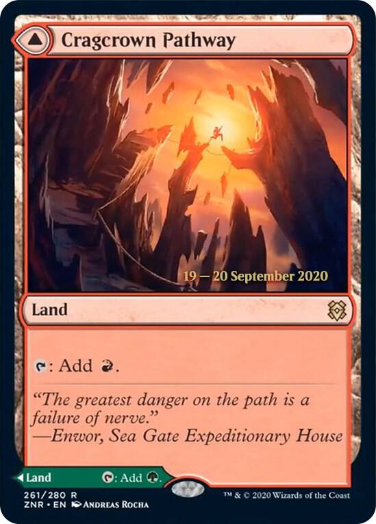 Cragcrown Pathway 261 card from Prerelease Cards