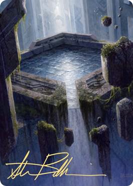 Morphic Pool Art Card (Gold-Stamped Signature) 32 card from Art Series: Zendikar Rising