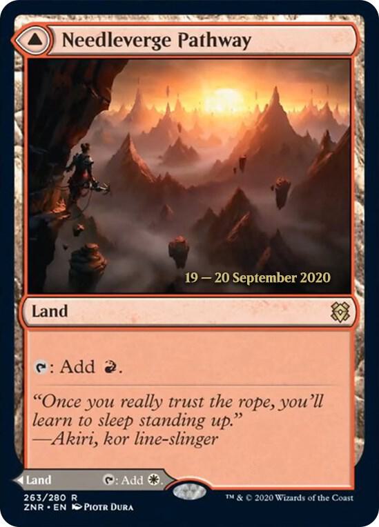 Needleverge Pathway 263 card from Prerelease Cards