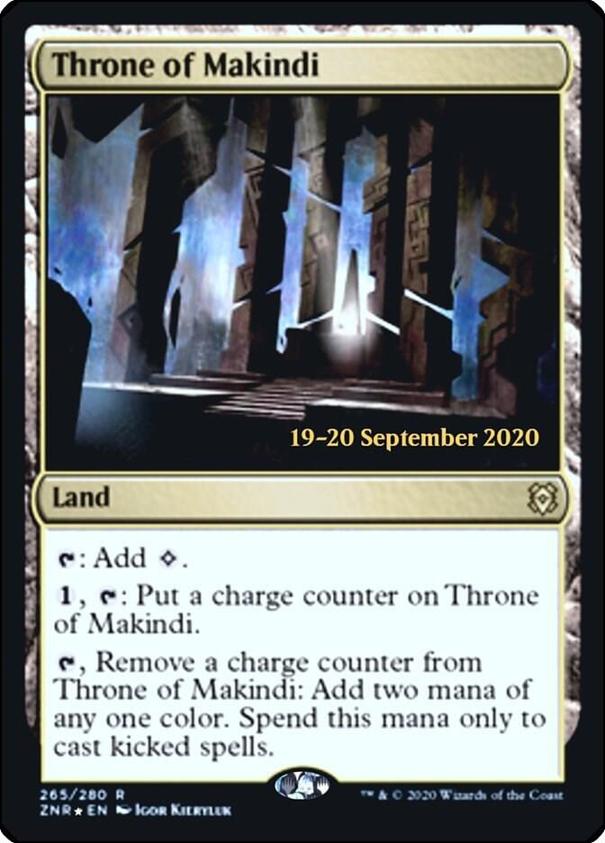 Throne of Makindi 265 card from Prerelease Cards