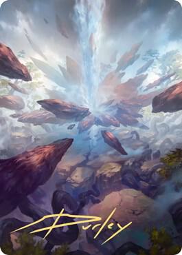 Prismatic Vista Art Card (Gold-Stamped Signature) 35 card from Art Series: Zendikar Rising