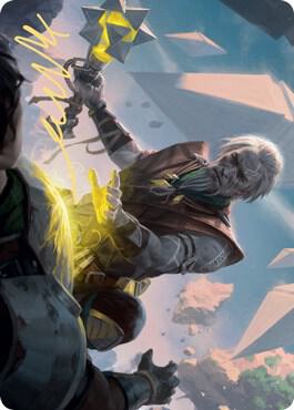 Expedition Healer Art Card (Gold-Stamped Signature) 39 card from Art Series: Zendikar Rising