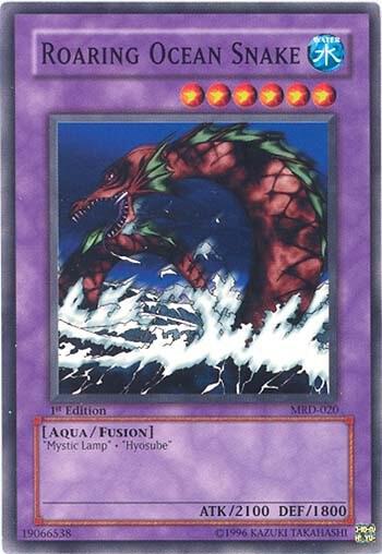 Roaring Ocean Snake MRD-020 card from Metal Raiders