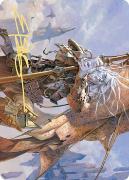 Sea Gate Banneret Art Card (Gold-Stamped Signature) 43 card from Art Series: Zendikar Rising