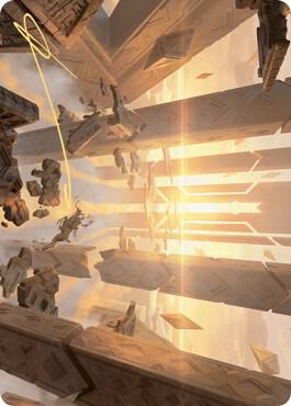 Skyclave Basilica Art Card (Gold-Stamped Signature) 44 card from Art Series: Zendikar Rising