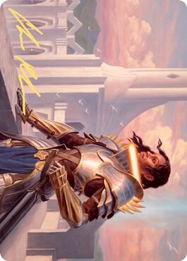 Tazri, Beacon of Unity Art Card (Gold-Stamped Signature) 45 card from Art Series: Zendikar Rising