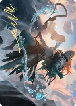 Expedition Diviner Art Card (Gold-Stamped Signature) 47 card from Art Series: Zendikar Rising