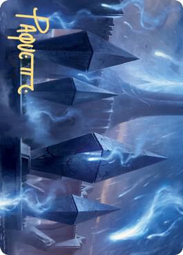 Sea Gate Restoration Art Card (Gold-Stamped Signature) 49 card from Art Series: Zendikar Rising
