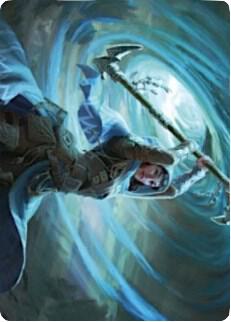 Sea Gate Stormcaller Art Card 50 card from Art Series: Zendikar Rising