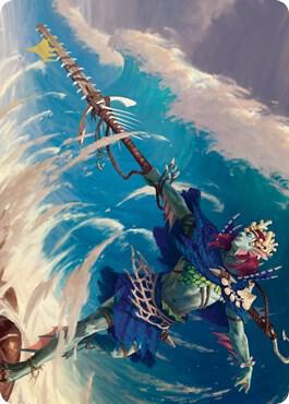 Tazeem Roilmage Art Card (Gold-Stamped) 51 card from Art Series: Zendikar Rising