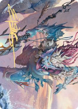 Umara Wizard Art Card (Gold-Stamped Signature) 52 card from Art Series: Zendikar Rising